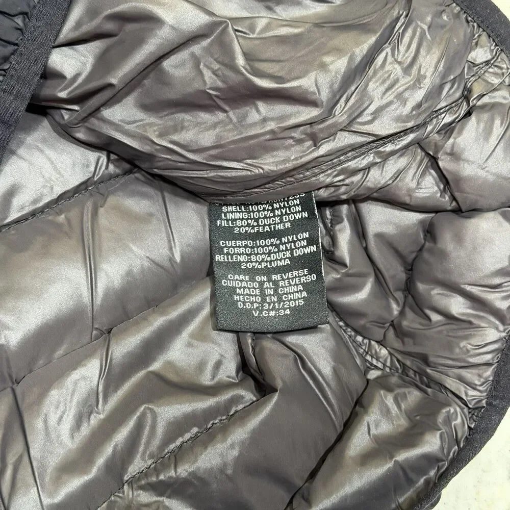 Hawke & Co Men's Puffer Vest XL Nylon Down Fill Quilted Full Zip Black